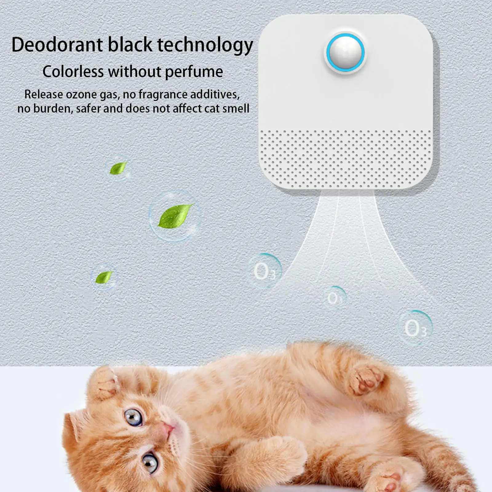 

Cat Litter Deodorization Deodorization 15 Day Battery Free Litter Box Odor Remover for Pet Litter Box Small Area