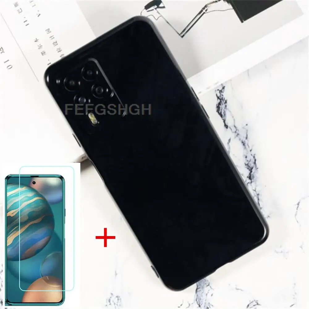 Противоударный мягкий чехол из ТПУ для Cubot X50 6,67 дюйма 2021 дюйма CubotX50, силиконовый чехол, бампер, закаленное стекло