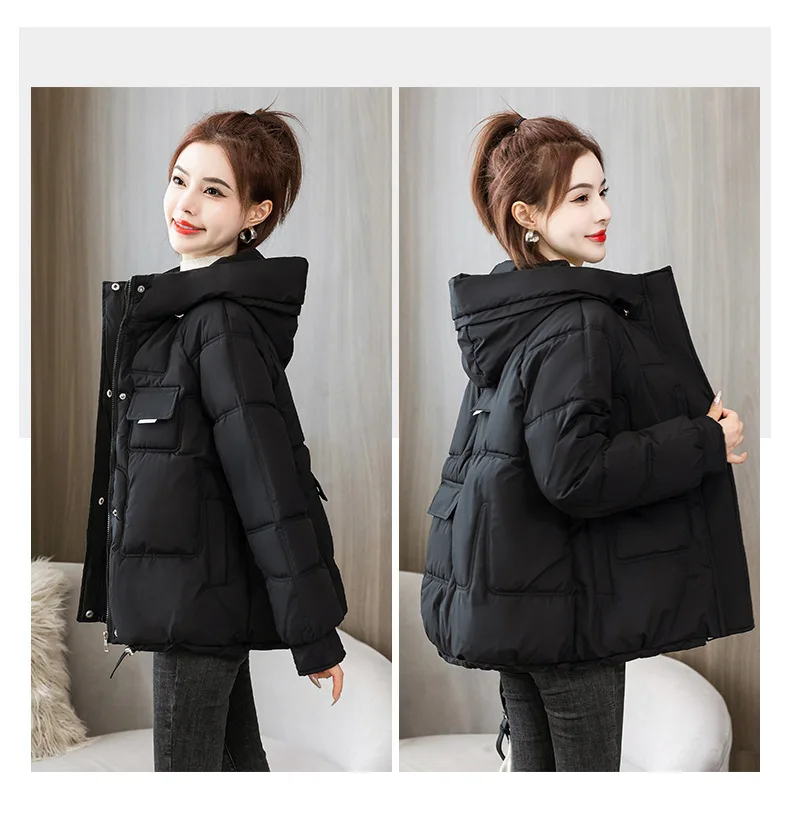 Bubble Coat Jacket Woman Winter 2023 New In Outerwear Quilted Spring Female Demi-season Shirts and Blouses Zipper Casual