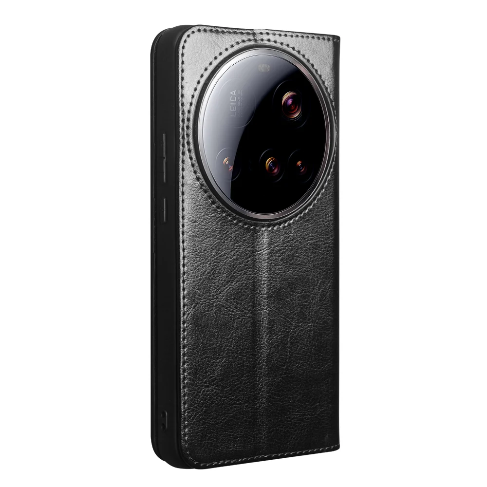 Фото Чехол QIALINO из натуральной кожи премиум-класса для Xiaomi MI 17 MI17 Pro Max 15 MI15 Ultra, чехол-кошелек из натуральной воловьей кожи №2