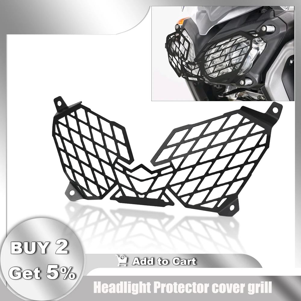 

Motorcycle Headlight Protector Grille Guard Cover Protection For Yamaha Super Tenere XT1200Z XTZ1200 2010-2021 XTZ 1200 2020