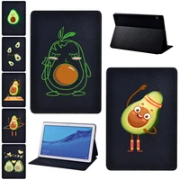 for huawei mediapad m5 lite 10 1 m5 10 8 m5 lite 8 t3 8 0 t3 10 9 6 t5 10 10 1 avocado print series pu leather tablet case