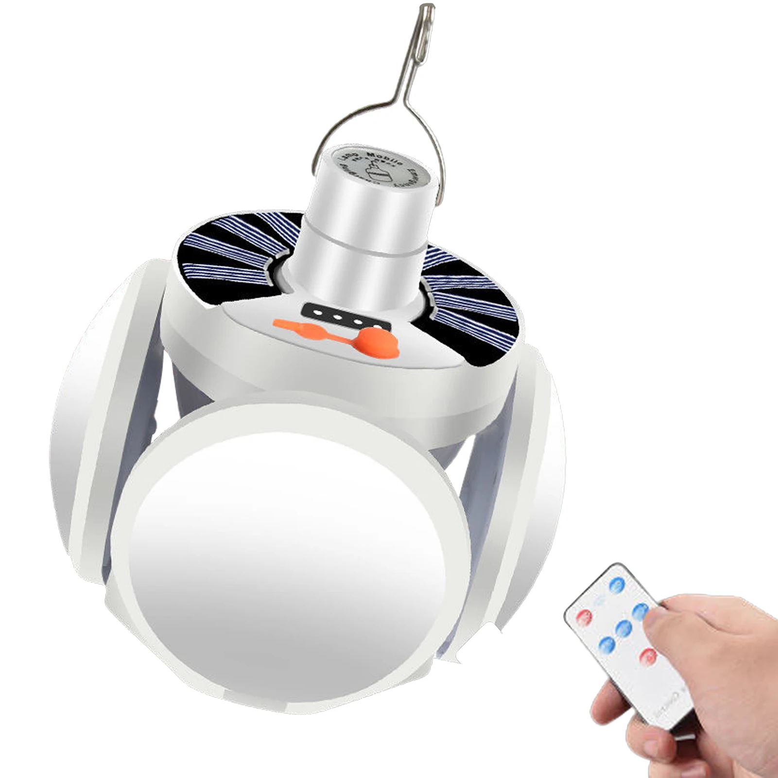 

LED Camping Lantern Lamp LED Camping Lantern Tent Lamp 5 Modes Solar Camping Lantern For Outdoor Hiking 4 Adjustable Panels