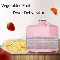 electric vegetables fruit dryer dehydrator meat drying with 5 trays for home plastic household air dried 8 gears 220v 350w zz13