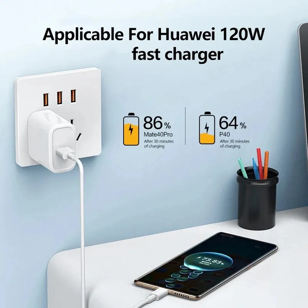 NNBILI 10A 120 Вт Сверхбыстрый Зарядный Кабель USB-C Для Huawei P40 Xiaomi 14 Redmi 13 Oneplus 11 POCO -