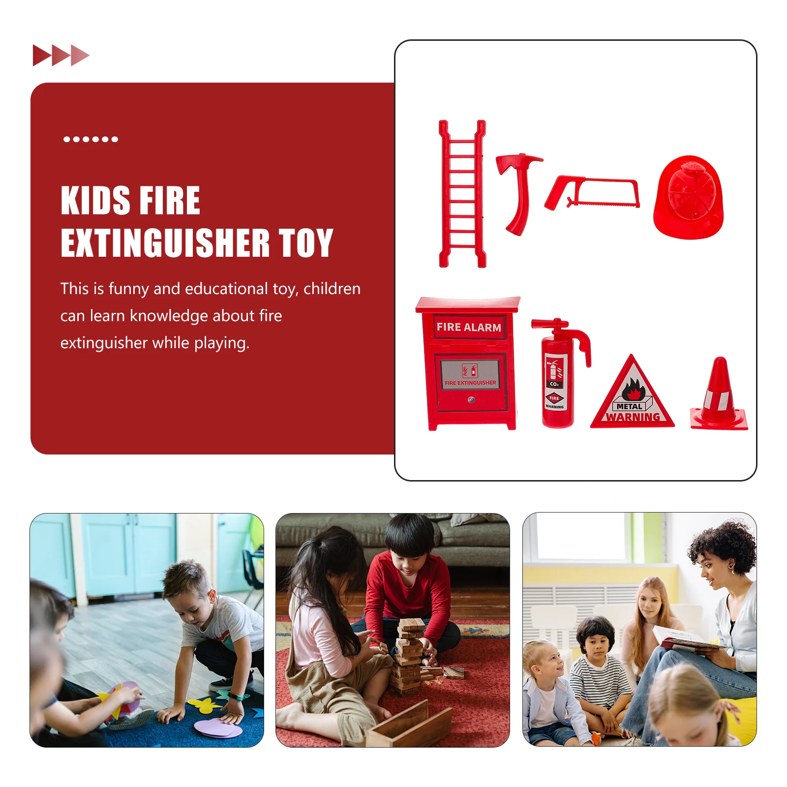 4 комплекта костюмов для детей мини-пожарный инструмент детские игрушки комплект