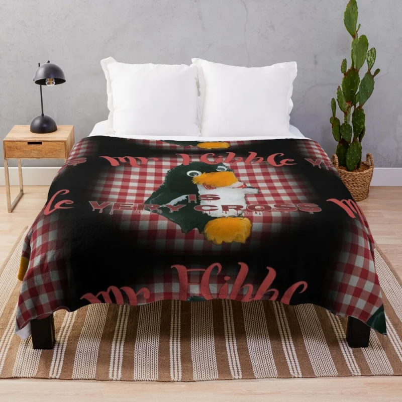 

Mr Flibble is very cross Throw Blanket Cute Blanket Plaid Blanket For Baby Decorative Blanket Luxury Throw Blanket