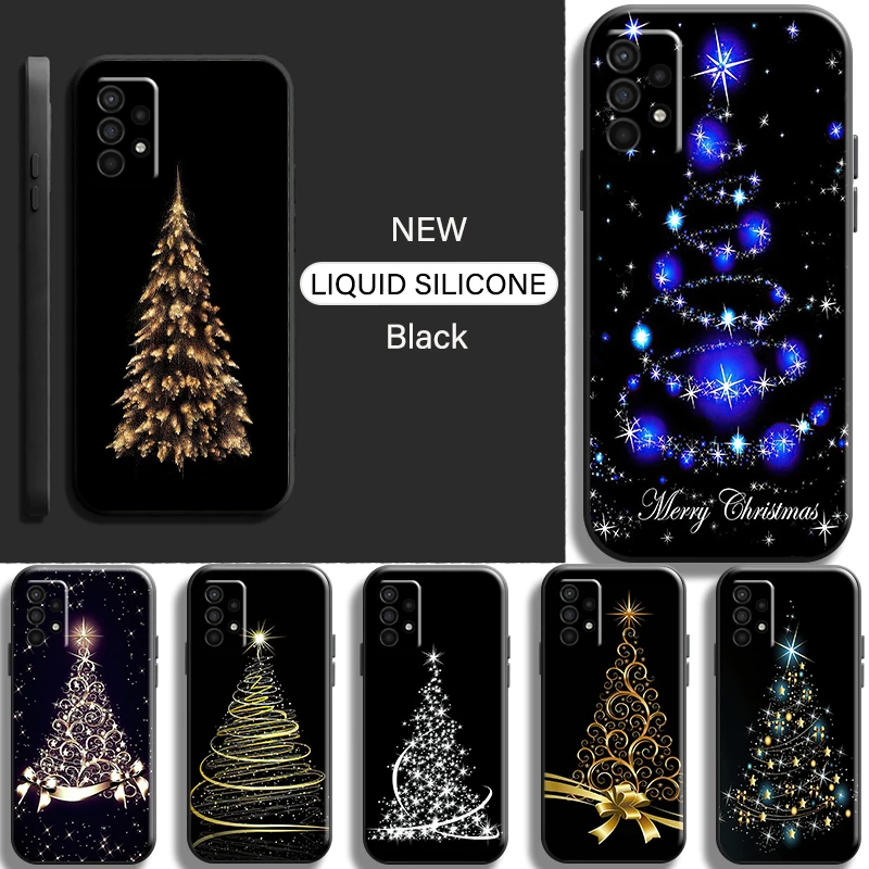 

Merry Christmas Tree Deer Phone Case For Samsung Galaxy For A10 A11 A12 A21 A21S A22 A30 A31 A32 A51 A52 A70 A71 A72 5G Soft