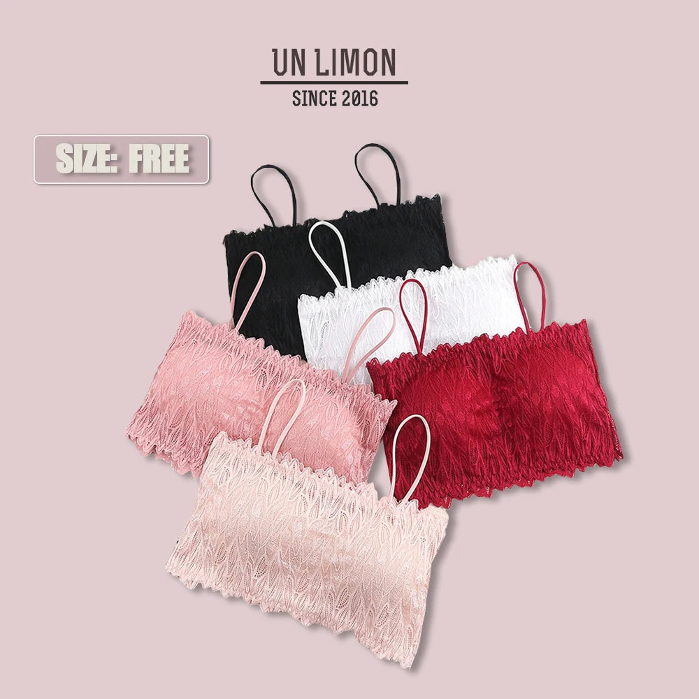 

UNLIMON Women Underwear Yoga Sports Wireless Bra Push Up Seamless Sexy Lingerie Bandeau