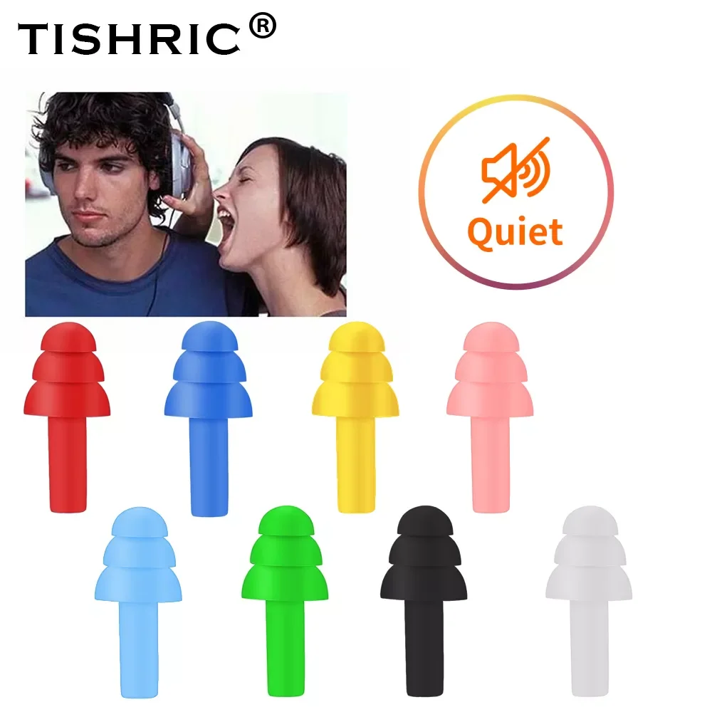 

Pairs TISHRIC Boxed Noise reduction 25db Sleep ear protection Waterproof and soundproof earplugs PU silicone earplugs