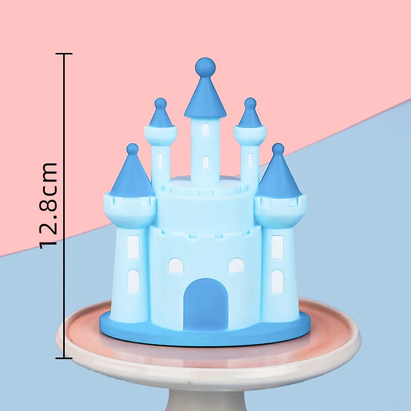 

Princess Prince Castle Happy Birthday Decoration Home Dinner Baking Cupcake Cake Topper Cake Flags Event Pary Supplies Love Gift