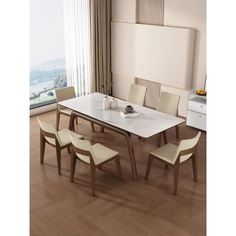 Обеденный стол из массива дерева Slate современный простой импортный ясень