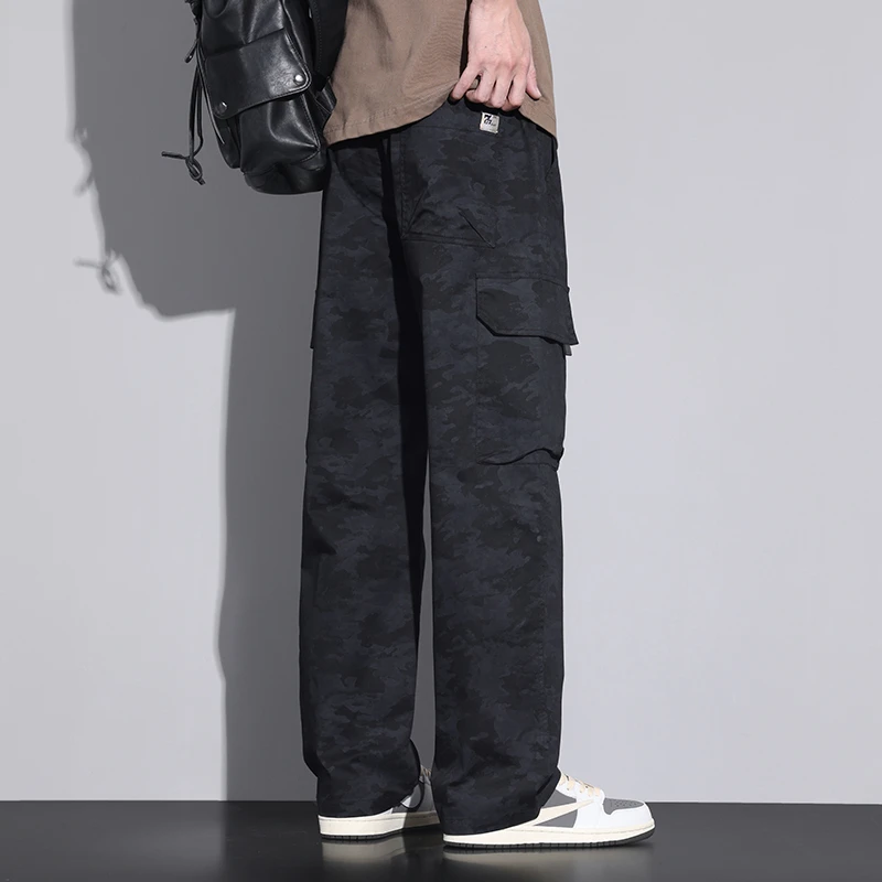 Модные камуфляжные брюки-карго из чистого хлопка для мужчин