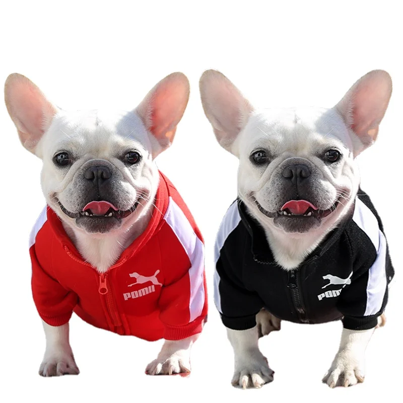 

Fashion Winter Pet Dog Sweatshirt Clothes for Small Medium Dogs,Warm Fleece Zipper Dog Jacket,Chihuahua French Bulldog Jacket