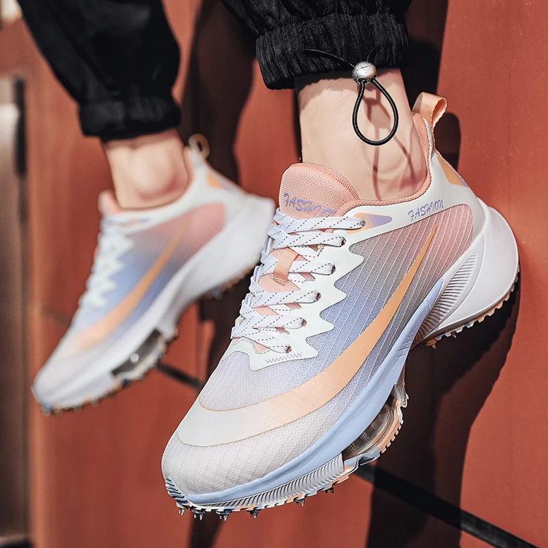Brand Men Running Shoes Women Air Cushion Jogging Shoes Design Sneakers Men Mesh Breathable Sports Shoes Athletic Training Shoes