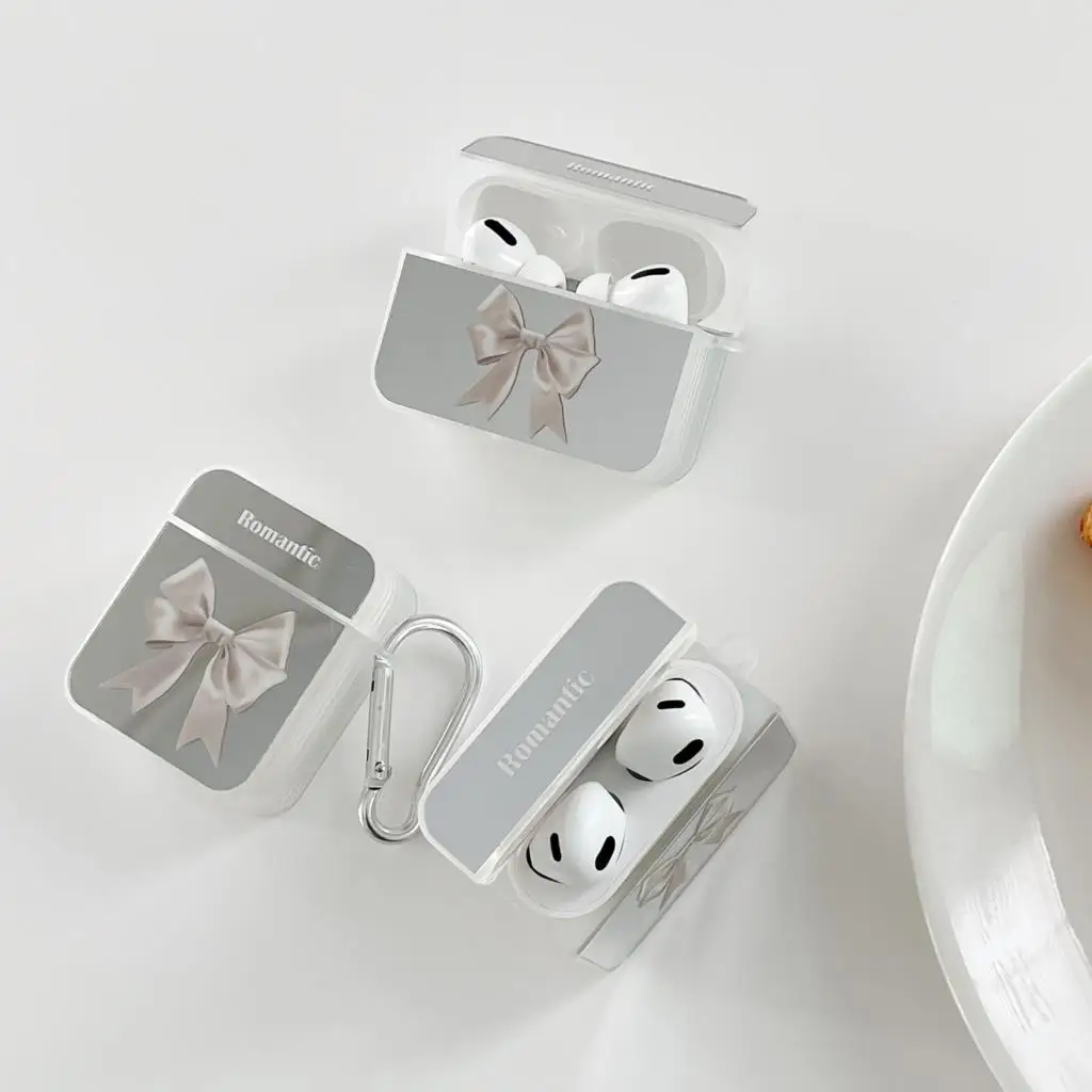 

Милый зеркальный чехол для наушников Apple Airpods 2 3, чехол для наушников, силиконовый чехол для наушников Airpods Pro, милый чехол для зарядки