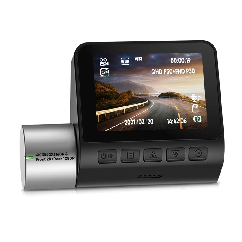 

Видеорегистратор 4K 3840X2160P 2 дюйма IPS WIFI Автомобильный видеорегистратор с одной камерой Автомобильный видеорегистратор 24 часа парковки