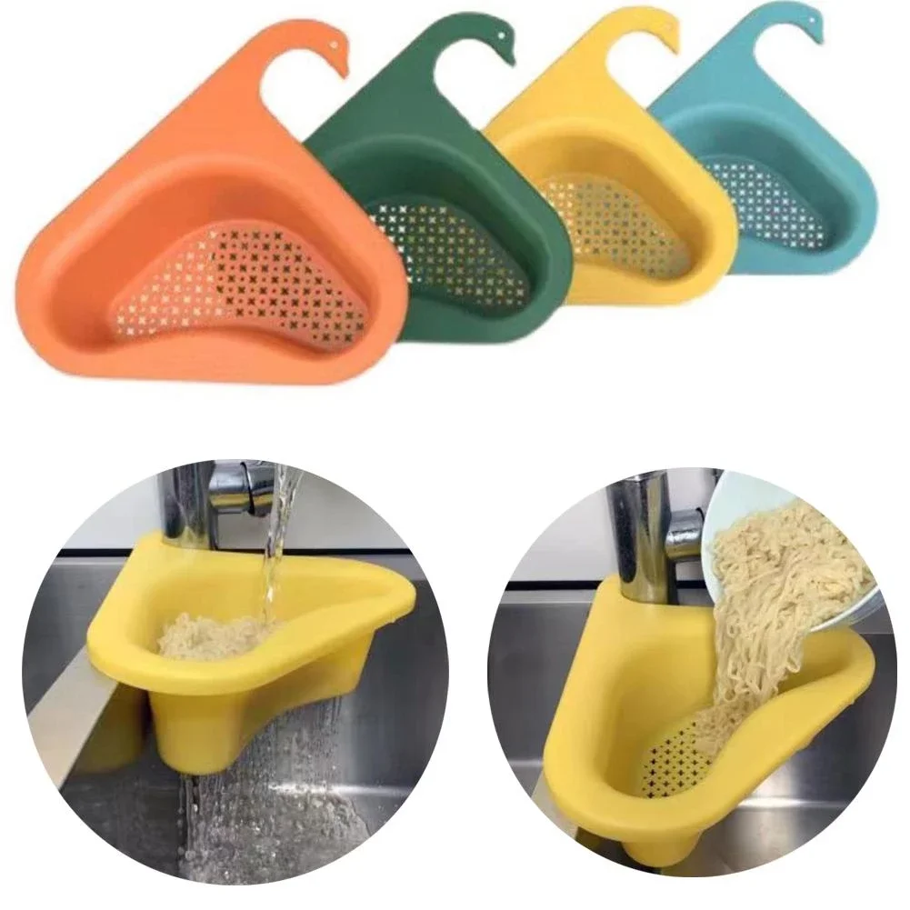 

Kitchen Sink Strainer Sink Drain Basket Fruit Vegetable Drainer Sponge Rack Drain Filter for Leftovers Soup Garbage Kitchen Tool