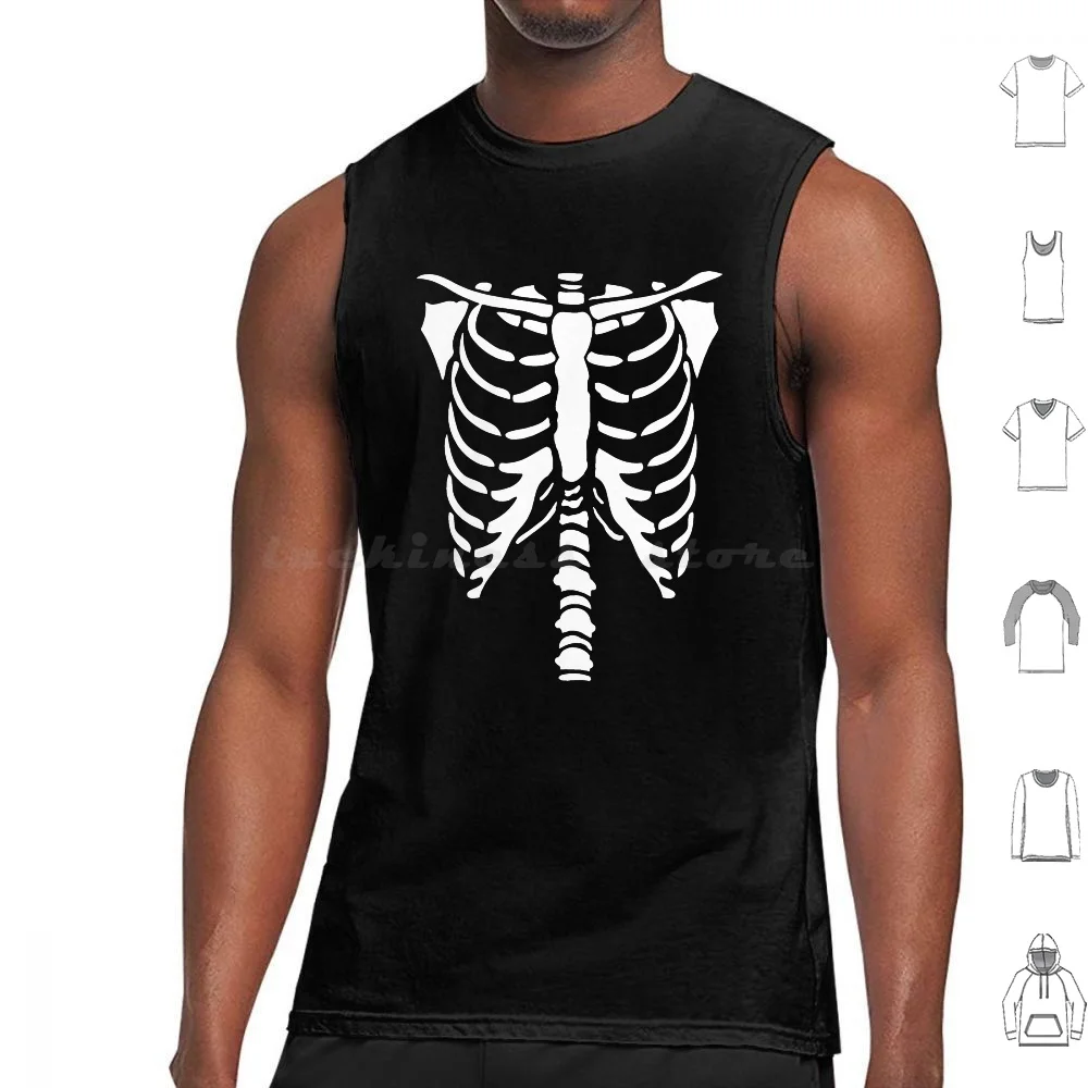 

Halloween Skeleton Mwvqw Tank Tops Print Cotton Skull Skate Skateboard Ghost Skulls Skeleton Skateboarding Dead Death