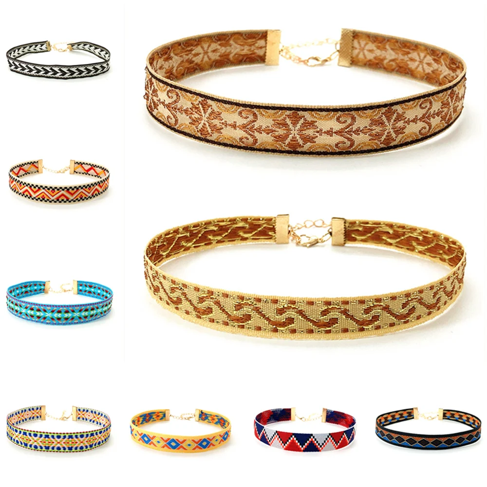 Женское богемное ожерелье-чокер в готическом стиле