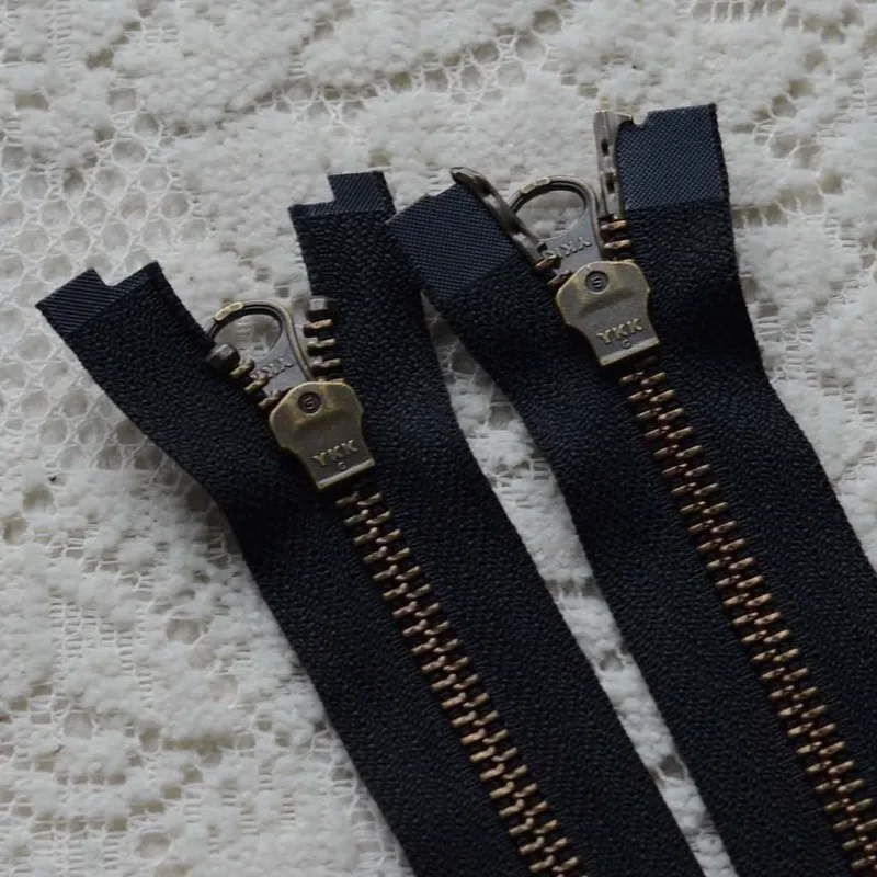 2 шт./лот YKK металлическая молния черный красный синий 5 # Бронзовая двойная