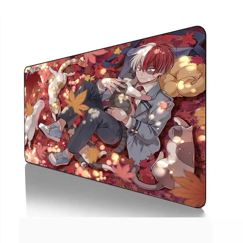 

Большой коврик для мыши My Hero моя геройская академия, игровой коврик для мыши в стиле аниме, скоростное скольжение, точное управление, противоскользящий дизайн внизу