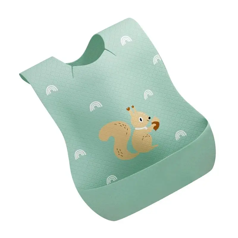 

Одноразовые нагрудники для детей, водонепроницаемые нагрудники для малышей, удобный нетканый детский нагрудник с герметичной подкладкой д...