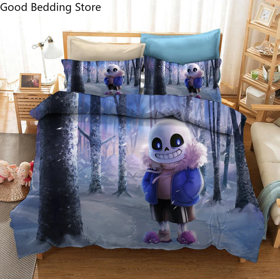 

Game Undertale 3D Printed Bedding Set Adult Kids Duvet Cover Set Pillowcase Twin Full Queen King Bed Linen Bedclothes
