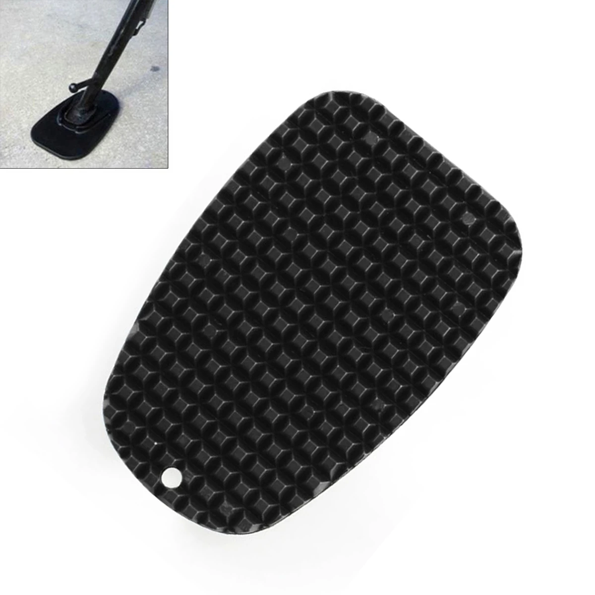 Купи Motorcycle Kickstand Foot Side Stand Extension Pad Support Plate for Motorbike Snow Slippery Road Hot Road Grass Sand Support за 183 рублей в магазине AliExpress