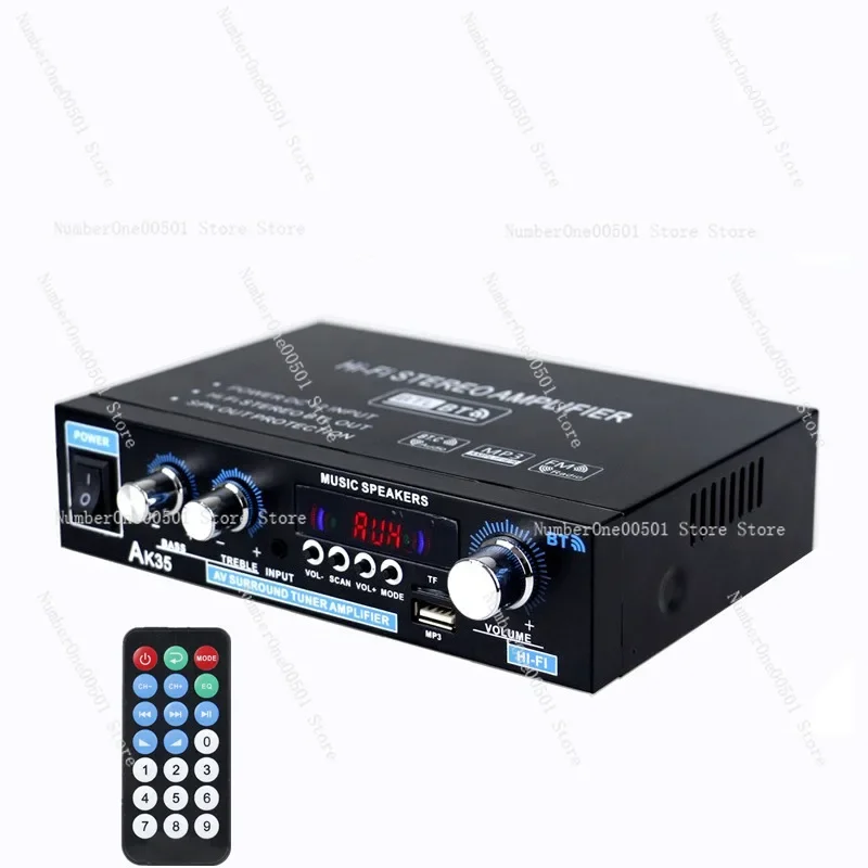 AK35 Digital Amplifier Bluetooth USB Two Channel Practical Convenient