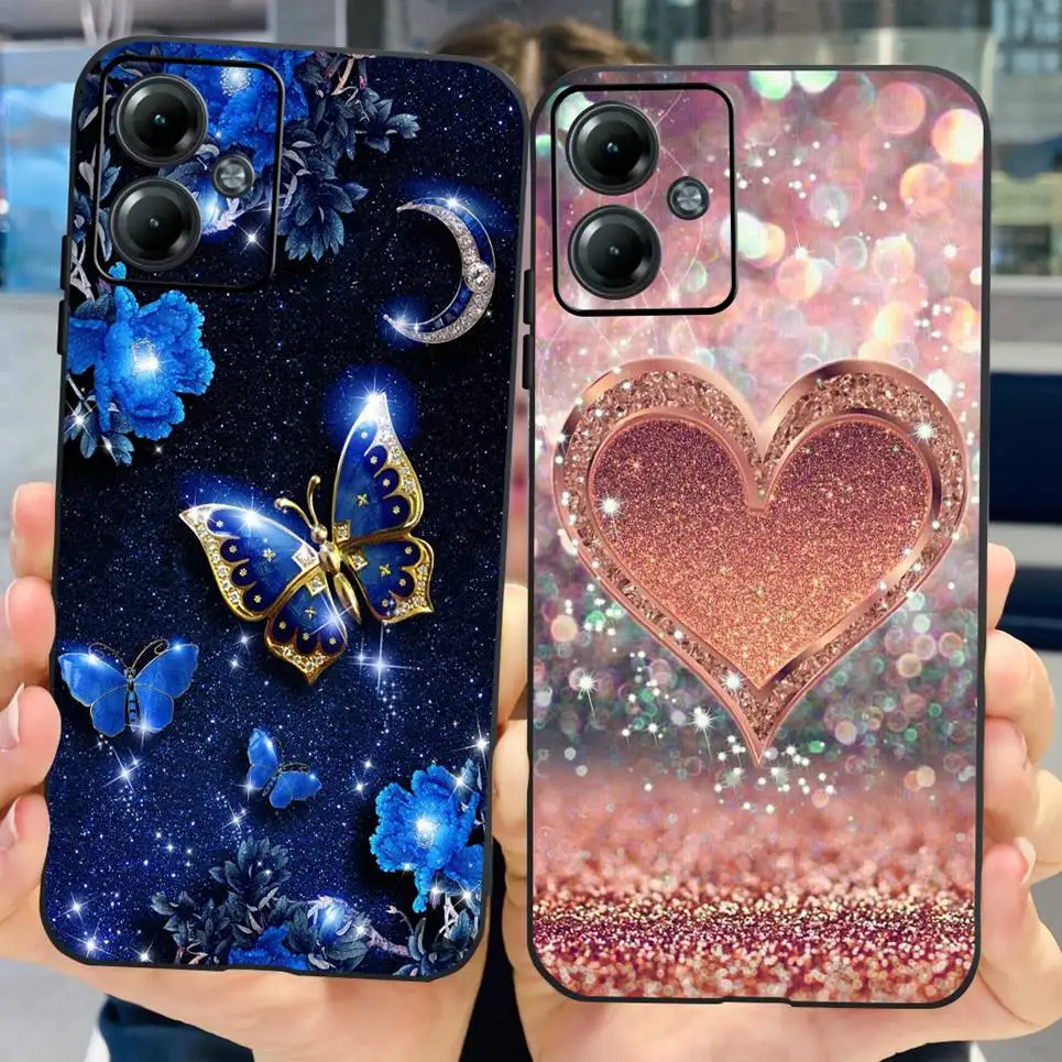 Мягкий Тонкий силиконовый чехол для Motorola Moto G54 G84 G14 противоударный роскошный