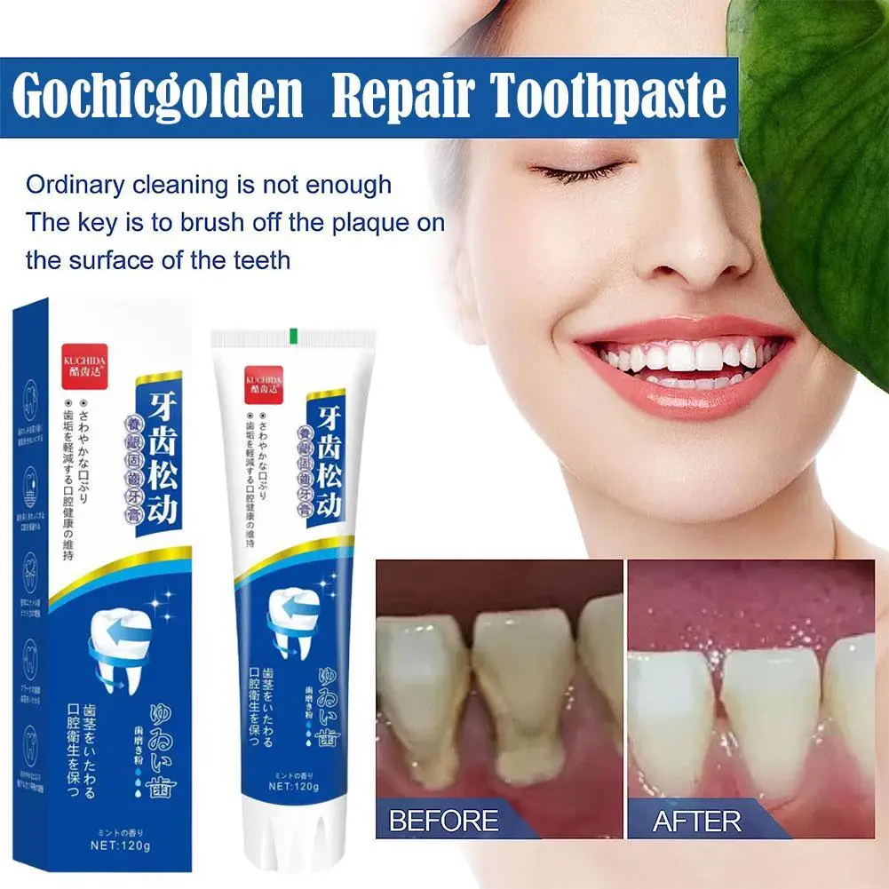 

Quick Repair of Cavities Teeth Whitening Toothpaste Removal of Plaque Stains Decay Fresh Breath Repair Teeth Care Product 100g