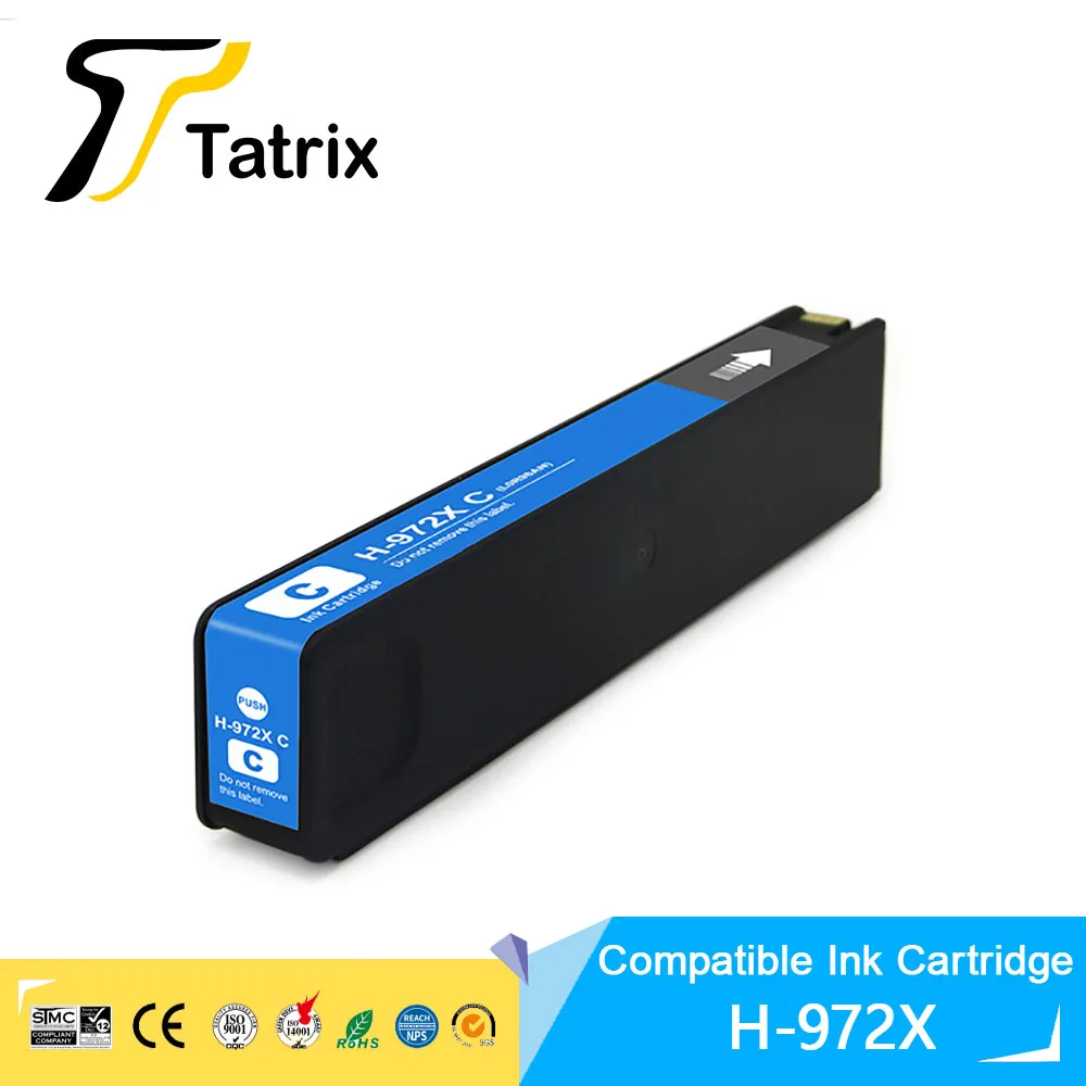 Татрица 4 цвета для HP972X HP972 972 972X картридж с чернилами Pagewide pro 452dn/dw/477dn/dw/552dn/dw/577dw/z