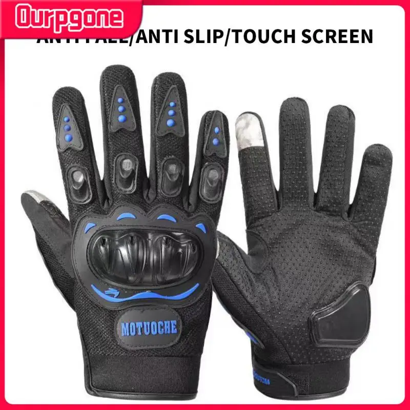 

Wear-resistant Outdoor Mittens Fall Proof Protective Gloves Breathable Polyester Motorcycle Gloves Riding Mittens Hard Shell