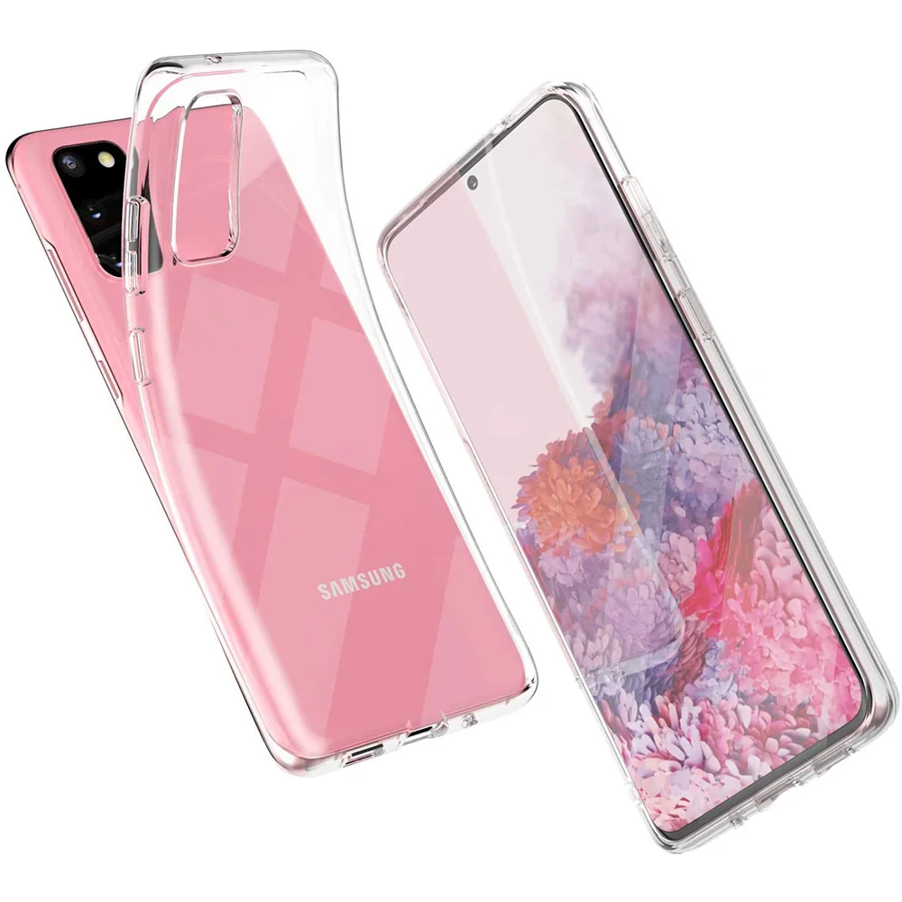

Silicone Case for Samsung Galaxy S21 Ultra S20 Plus S20 FE Ultra Thin Clear Back Cover for Galaxy S21 Plus S21 FE S20 Skin Gel