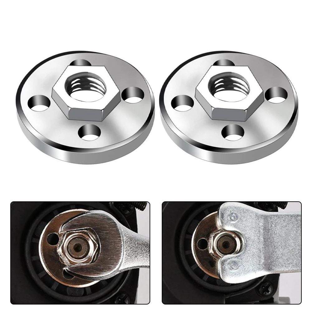 

2pcs Angle Grinder Pressure Plate Set 100 Type Four Hole Upper Pressing Plate Hexagon Nut Fitting Tool Power Tools Accessories