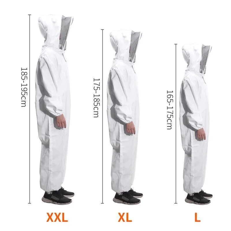 

Thickened Full Body Beekeeping Clothes Professional Beekeepers Clothes Bee Protection Beekeeping Suit Safty Veil Hat Dress