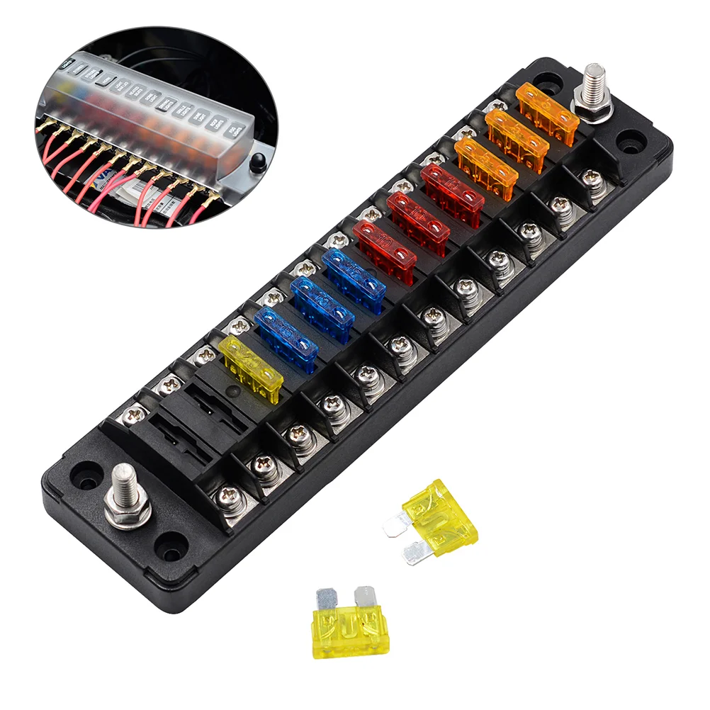 

1 Pc Automotive Fuse Panel Automotive Fuse Box Vehicle Fuse Box Fuse Block Car Fuse Accessories Fuse Assortments