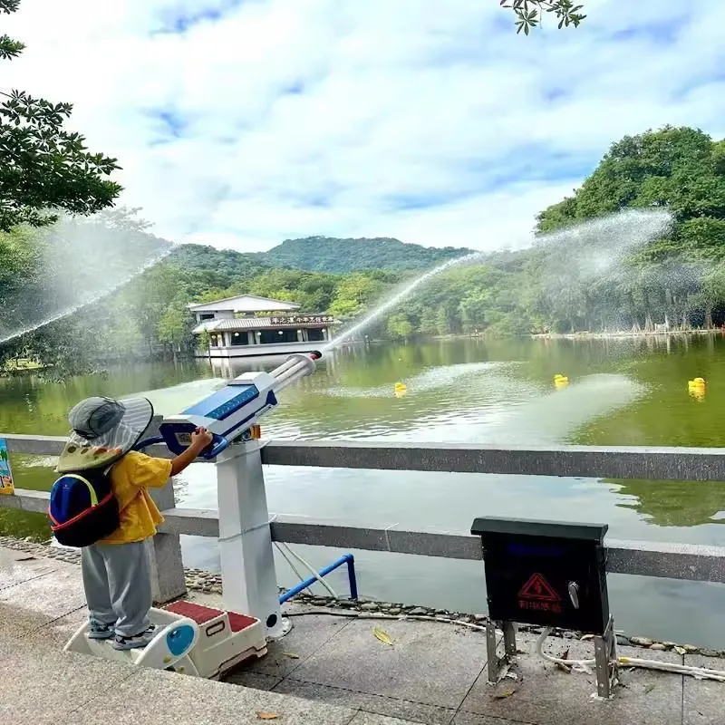 Фото Новый надувной металлический водный распылитель Gatling, подходит для аквапарков и музыкальных фестивалей, оборудование для совместных водных развлечений №4