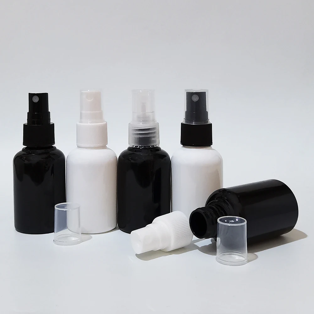 

50pcs 50ml Perfume Spray Bottle Travel Skincare Water Bottle Empty Black Container For Cosmetics 1.7OZ Perfume Atomizer