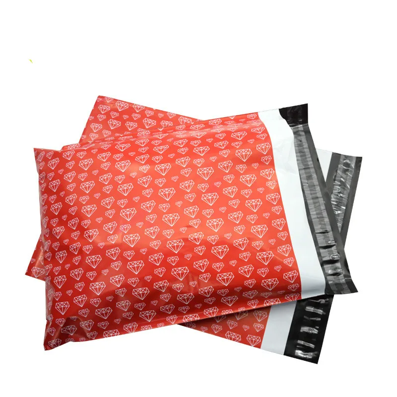 

50PCS Thickness Diamond Courier Bag Colorful Poly Mailer Bags Printing Poly Self Seal Plastic Packing Envelope Bags Organizer