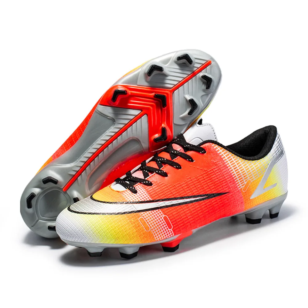 

Hot Sell Kids Soccer Shoes Long Spikes Turf Nonslip Outdoor Sports Training Football Boot Free Shipping Childrens Soccer Cleats