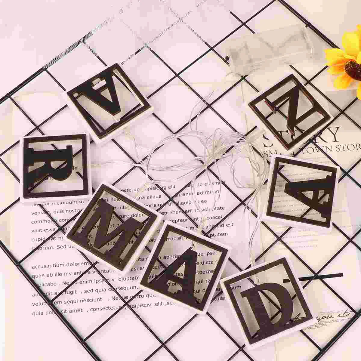 

1 pc String Lights Indoor RAMADAN Letter Home Decoration Lantern for Festival Bedroom