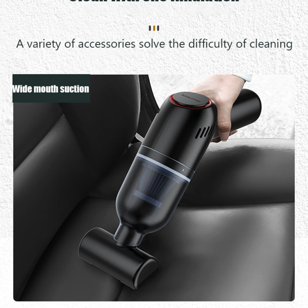 

8000Pa Powerful Wireless Car Vacuum Cleaner Mini Portable Handheld for Car Strong Suction Cleaning Machine Home Appliance
