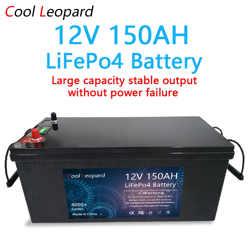 

12V 100Ah 180Ah 200Ah 300Ah Lithium Lron Phosphate Battery Built-In BMS Used For Energy Storage Lnverter Of RV Camper Golf Cart