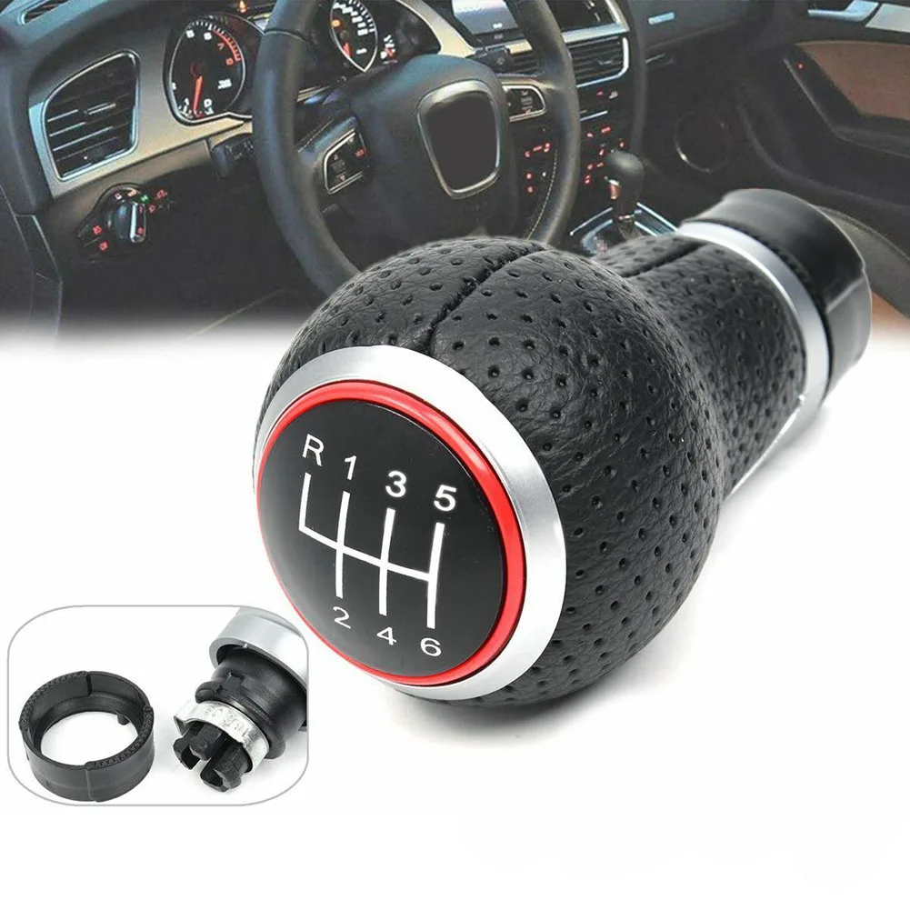

Car Manual Gear Shift Knob Stick Shifter Lever Head 6 Speed For A4 S4 A5 Q5 Gear Shift Knob Head Gaitor Accessories