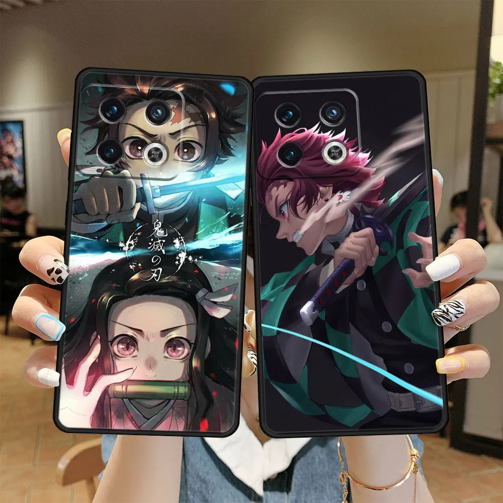 

Case for OnePlus 8 Pro 7T 9R 10 Pro Nord 2 5G 8T 5G 9RT 9 Nord CE 2 N10 N100 N200 TPU Soft Coque Demon Slayer Cartoon Cell