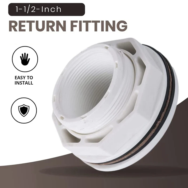 SP1023 1-1/2 дюйма входной возвратный фитинг FIP с Стопорной Гайкой и прокладкой для