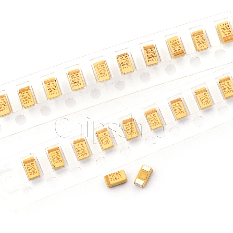 

Tantalum Capacitor A B C D Type Patch Bile 25/16/10/50V 1uf 106 22uf 106 22uf 10uf 4.7 226