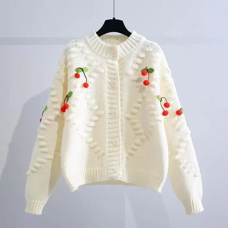 Autumn 2022 Korean New Design Cover Women's Knitted Cardigan Sweater Women  cardigan feminino  Button  vintage enlarge